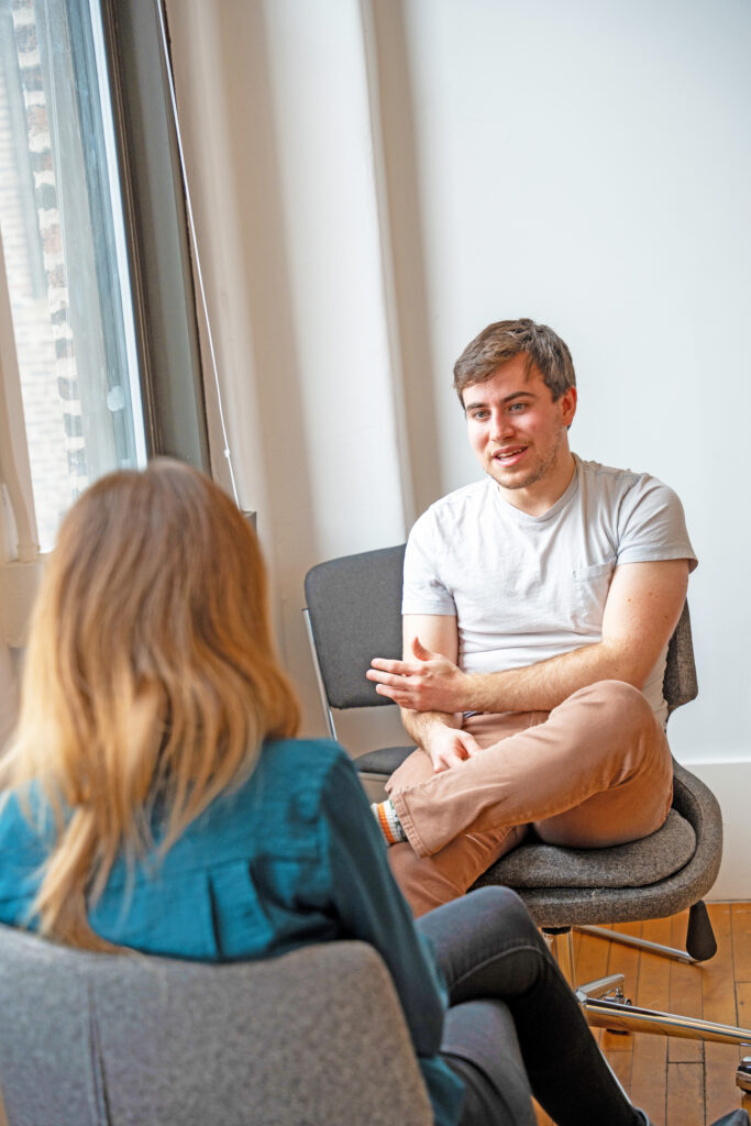 Treatment Session with clinician and subject